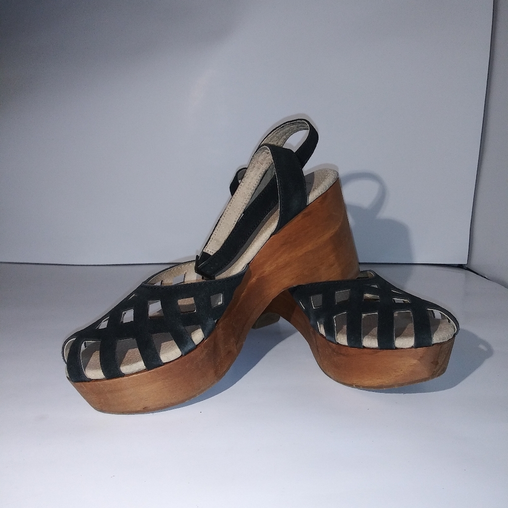 Five Worlds by Cordani Womens Zuny Suede Clog-Style Sandal SZ 7M